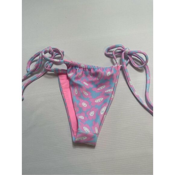 NWOT Frankie’s Tia Floral Print Terry Bikini Bottoms Size Large New - Picture 5 of 6